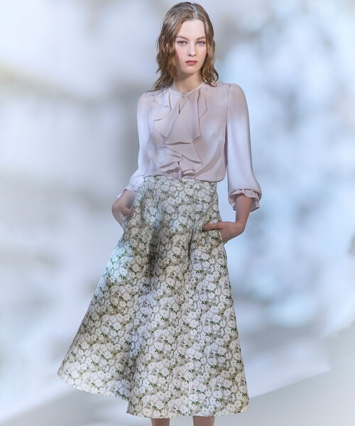 TOCCA（トッカ）の「SWEET FOAM ブラウス（シャツ/ブラウス・レディース・ピンク系/アイボリー系・0/4）」の3枚目の写真