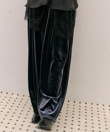 ツータックリラックスベロアパンツ