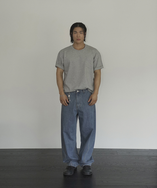 SIIIIDO(シド)の「ARMOR HALF T SHIRT(MELANGE GREY)(Tシャツ/カットソー・メンズ・その他・2/4/3)」の4枚目の写真