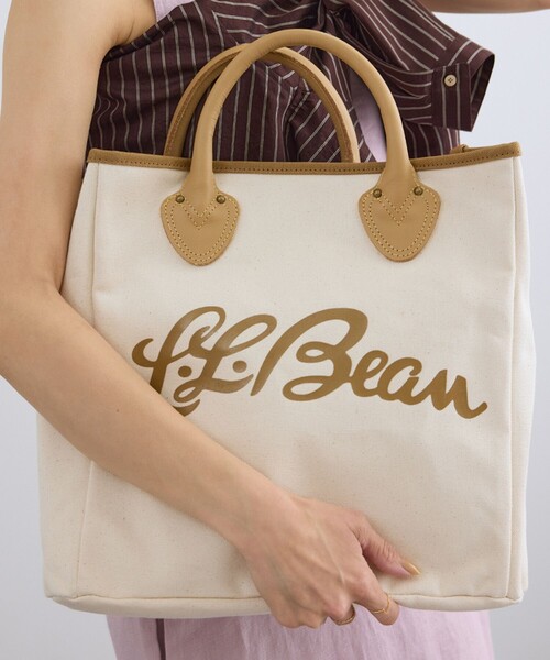 SALON adam et rope'(サロン アダム エ ロペ)の「【L.L.Bean for SALON(エル・エル・ビーン)】別注スクエアトートバッグ(トートバッグ・レディース・キナリ・FREE)」の3枚目の写真