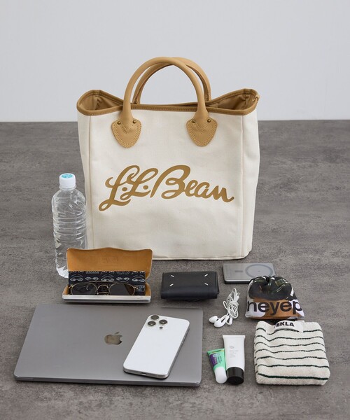 SALON adam et rope'(サロン アダム エ ロペ)の「【L.L.Bean for SALON(エル・エル・ビーン)】別注スクエアトートバッグ(トートバッグ・レディース・キナリ・FREE)」の10枚目の写真