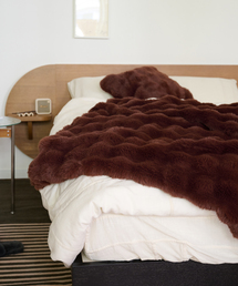 journal standard Furniture （ジャーナルスタンダードファニチャー）の「FUR BLANKET L 145X200　フェイクファー ブランケット（ブランケット）」