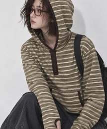 MAHAGRID（マハグリッド）の「『mahagrid/マハグリット』FLEECE HOOD LONG SLEEVE TEE/フード付き長袖フリース（その他トップス）」