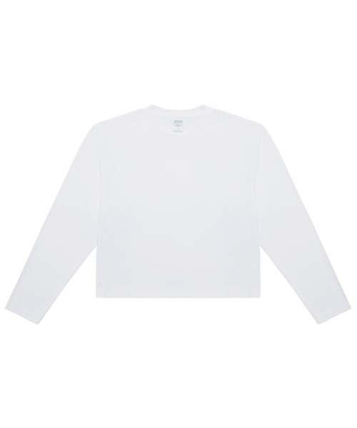 C WEAR BY THE GENIUS(シーウェアバイザジーニアス)の「オーバーサイズロングスリーブクロップTシャツホワイト(Tシャツ/カットソー・レディース・その他・LARGE/SMALL/MEDIUM/X-LARGE/XX-LARGE)」の5枚目の写真
