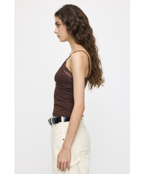 MOUSSY(マウジー)の「ES LACE キャミソール(キャミソール・レディース・ブラウン/ホワイト/ブラック・1/2)」の12枚目の写真