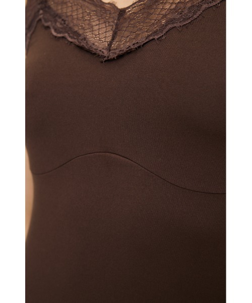 MOUSSY(マウジー)の「ES LACE キャミソール(キャミソール・レディース・ブラウン/ホワイト/ブラック・1/2)」の4枚目の写真
