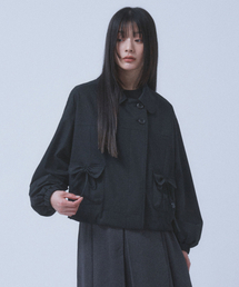 RIBBON POCKET JACKET [BLACK]