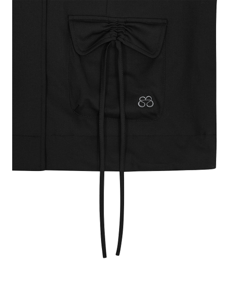 TUOMIO（トゥオミオ）の「RIBBON POCKET JACKET [BLACK]（その他アウター・レディース・その他・2/1）」の3枚目の写真