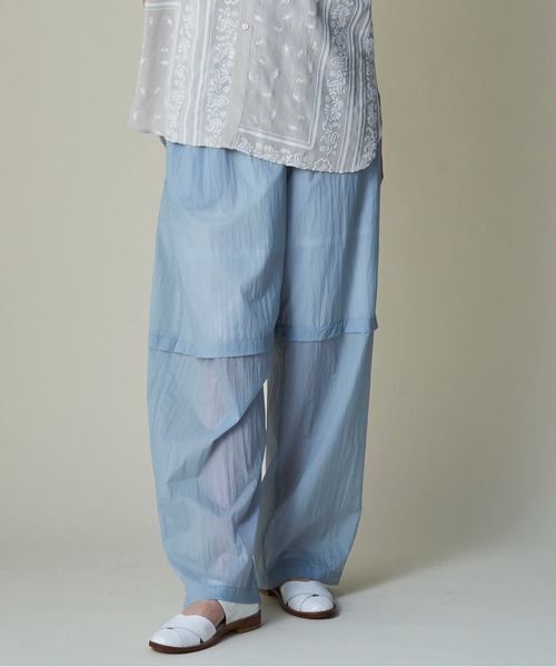 mintdesigns(ミントデザインズ)の「Sheer Nylon Volume Pants(その他パンツ・レディース・ブラック/ピンク/サックスブルー・ONESIZE)」の2枚目の写真