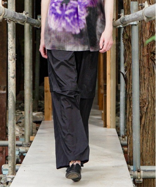 mintdesigns(ミントデザインズ)の「Sheer Nylon Volume Pants(その他パンツ・レディース・ブラック/ピンク/サックスブルー・ONESIZE)」の1枚目の写真