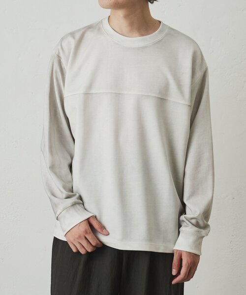 COLONY 2139(コロニートゥーワンスリーナイン)の「フェードポンチ切替ロンT(Tシャツ/カットソー・メンズ・ホワイト/ブラック/グレー・MEDIUM/LARGE)」の2枚目の写真