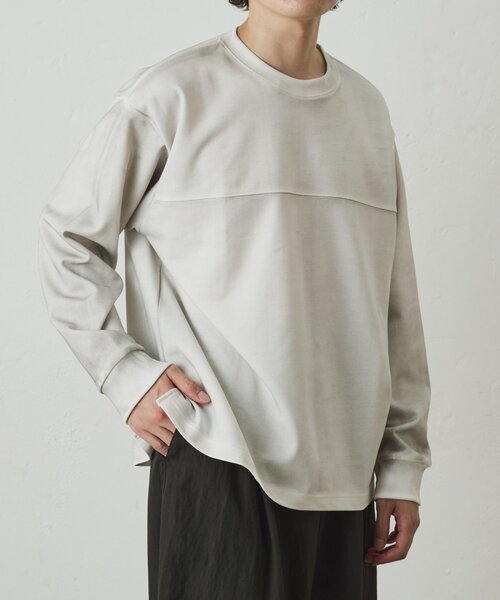 COLONY 2139(コロニートゥーワンスリーナイン)の「フェードポンチ切替ロンT(Tシャツ/カットソー・メンズ・ホワイト/ブラック/グレー・MEDIUM/LARGE)」の21枚目の写真
