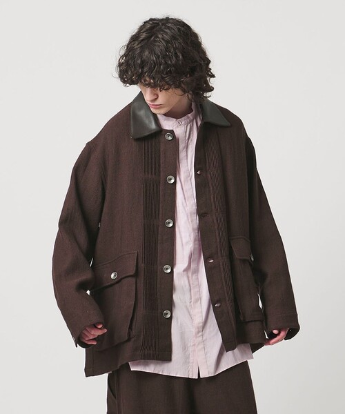 Pheeta(フィータ)の「<Pheeta>Daniel カバーオール BROWN ‐UNISEX‐ / PH016CMen-JK1(カバーオール・メンズ・ダークブラウン・2/1)」の2枚目の写真