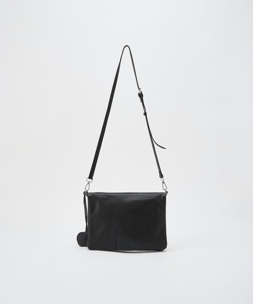 ADAM PATEK(アダムパテック)の「【ADAMPATEK/アダムパテック】 w/r leather convertible clutch bag レザー2wayクラッチバッグ(ショルダーバッグ・レディース・ブラック・FREE)」の5枚目の写真