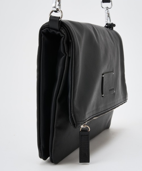 ADAM PATEK(アダムパテック)の「【ADAMPATEK/アダムパテック】 w/r leather convertible clutch bag レザー2wayクラッチバッグ(ショルダーバッグ・レディース・ブラック・FREE)」の16枚目の写真