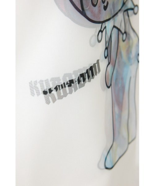 SHEL'TTER ORIGINAL(シェルターオリジナル)の「【TRIPPY MIKIO ART】KUROMI SPRAY ART ロングスリーブシャツ(Tシャツ/カットソー・レディース・ブラック/ホワイト・SMALL)」の7枚目の写真