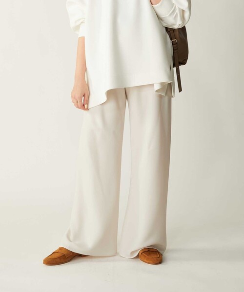 1er Arrondissement(プルミエアロンディスモン)の「ダブルクロスバイヤスパンツ(その他パンツ・レディース・ブラック/グレイッシュベージュ・38/36)」の1枚目の写真