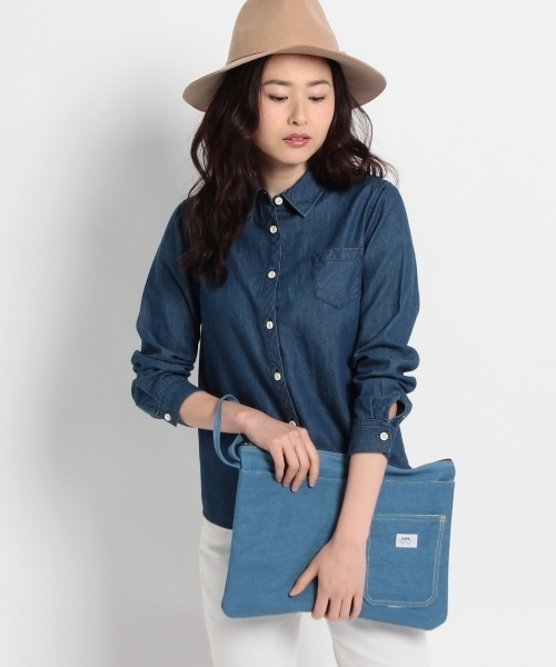SHOO・LA・RUE(シューラルー)の「EDWIN クラッチバッグ(クラッチバッグ・レディース・ブルー/ブルー系1/ホワイト・00)」の7枚目の写真