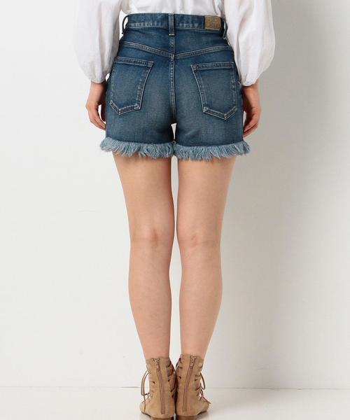 Another Edition（アナザーエディション）の「フリンジデニムショートパンツ/AEBC フリンジDNM S/PT◆（デニムパンツ・レディース・ライトブルー/コバルトブルー・SMALL/MEDIUM）」の11枚目の写真