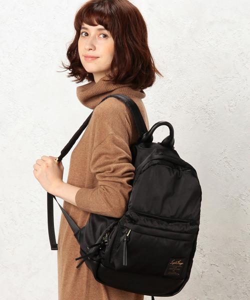 green label relaxing（グリーンレーベルリラクシング）の「[WEB限定][別注] Legato largo × GLR CB バックパック（バックパック/リュック・レディース・ブラック/ライトグレー/ベージュ/ネイビー・FREE）」の11枚目の写真