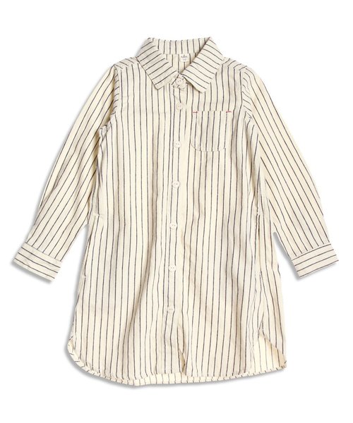 apres les cours（アプレレクール）の「カジュアルシャツワンピース（ワンピース・キッズ・ラベンダー/ネイビー/キナリ・140/100/120/110/130/80/90）」の8枚目の写真