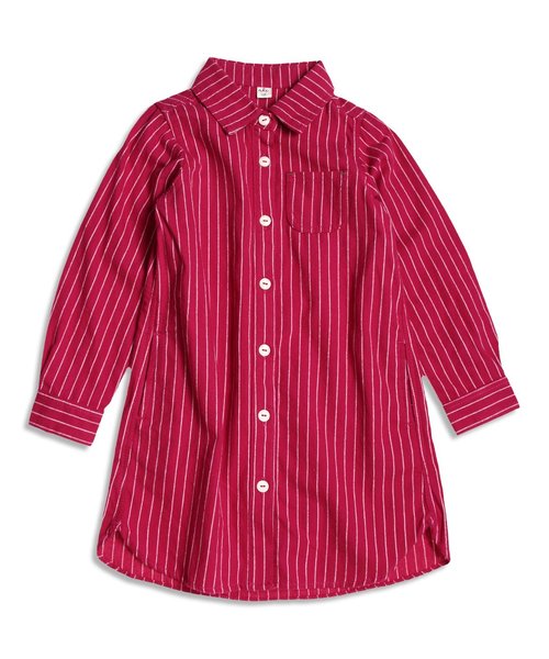 apres les cours（アプレレクール）の「カジュアルシャツワンピース（ワンピース・キッズ・ラベンダー/ネイビー/キナリ・140/100/120/110/130/80/90）」の16枚目の写真