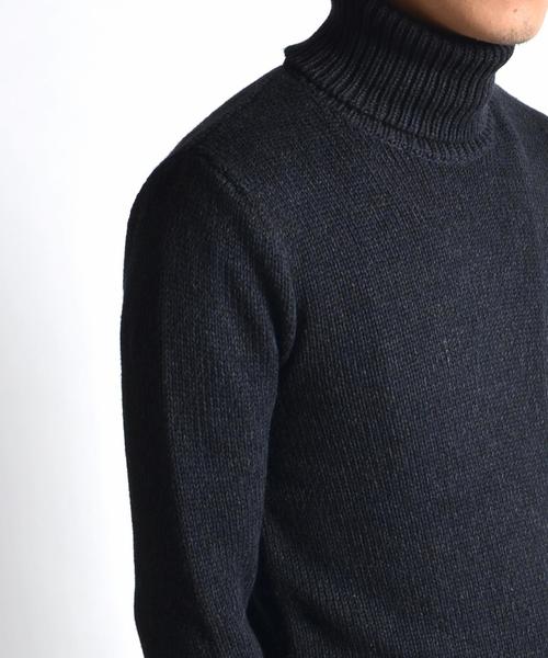 SHIPS JET BLUE（シップスジェットブルー）の「SHIPS JET BLUE: メランジ タートルネックニット（ニット/セーター・メンズ・ブラック/オフホワイト/グレー・MEDIUM/SMALL/LARGE）」の8枚目の写真
