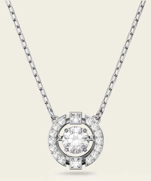 国内即発 すぐ届く★SWAROVSKI★Una ネックレス ラウンドカット 公式】【スワロフスキー】Una ネックレス ラウンドカット