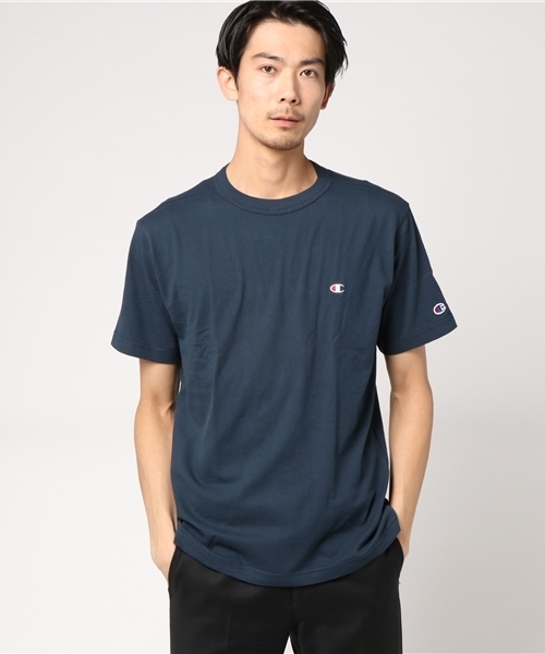 Champion(チャンピオン)の「ワンポイントクルーネックTシャツ(Tシャツ/カットソー・メンズ・ホワイト/レッド/ネイビー/オレンジ/グレー/チャコールグレー/ワイン/ゴールド/ロイヤルブルー/ブラック/カーキ/ターコイズブルー/アーミー・SMALL/X-LARGE/MEDIUM/LARGE)」の20枚目の写真