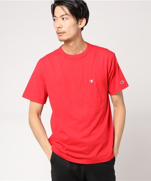 Champion(チャンピオン)の「ワンポイントクルーネックTシャツ(Tシャツ/カットソー・メンズ・ホワイト/レッド/ネイビー/オレンジ/グレー/チャコールグレー/ワイン/ゴールド/ロイヤルブルー/ブラック/カーキ/ターコイズブルー/アーミー・SMALL/X-LARGE/MEDIUM/LARGE)」の10枚目の写真