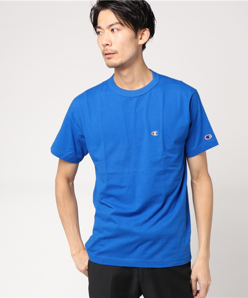 Champion(チャンピオン)の「ワンポイントクルーネックTシャツ(Tシャツ/カットソー・メンズ・ホワイト/レッド/ネイビー/オレンジ/グレー/チャコールグレー/ワイン/ゴールド/ロイヤルブルー/ブラック/カーキ/ターコイズブルー/アーミー・SMALL/X-LARGE/MEDIUM/LARGE)」の9枚目の写真