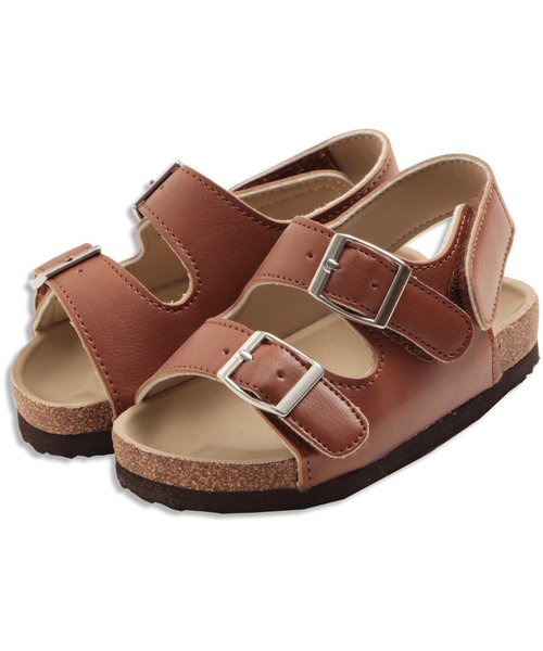 Ampersand（アンパサンド）の「ベビーダブルベルトサンダル（サンダル・キッズ・シルバー/ブラウン/オフホワイト・13.5/14.5/13/14/15 ）」の13枚目の写真