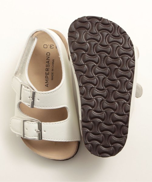 Ampersand（アンパサンド）の「ベビーダブルベルトサンダル（サンダル・キッズ・シルバー/ブラウン/オフホワイト・13.5/14.5/13/14/15 ）」の16枚目の写真