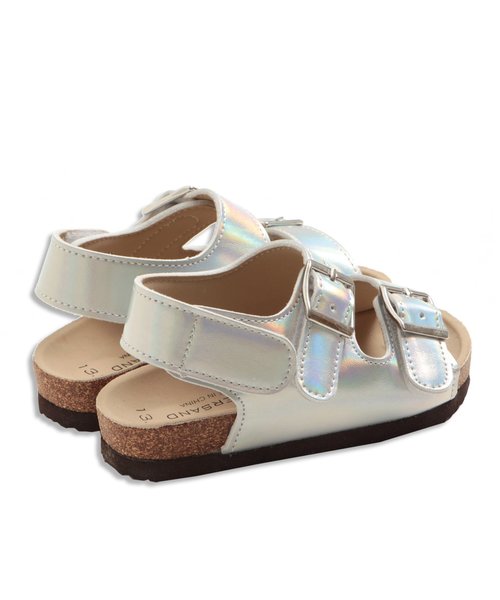 Ampersand（アンパサンド）の「ベビーダブルベルトサンダル（サンダル・キッズ・シルバー/ブラウン/オフホワイト・13.5/14.5/13/14/15 ）」の9枚目の写真