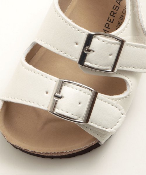 Ampersand（アンパサンド）の「ベビーダブルベルトサンダル（サンダル・キッズ・シルバー/ブラウン/オフホワイト・13.5/14.5/13/14/15 ）」の10枚目の写真
