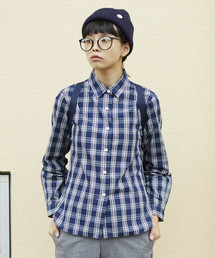 L&HARMONY | [L&HARMONY / エルアンドハーモニー] チェックギャザーシャツ(シャツ/ブラウス)