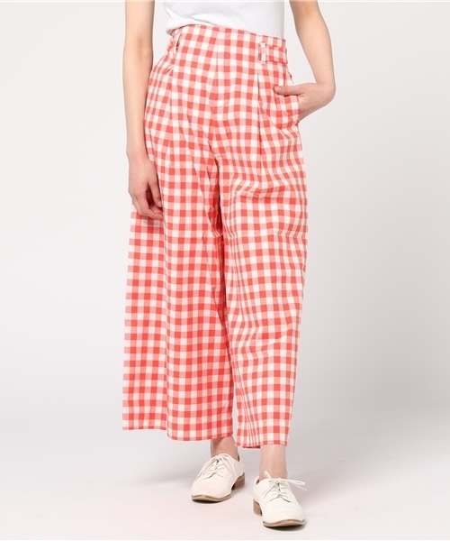 POU DOU DOU（プードゥドゥ）の「ウェザータックワイドパンツ（その他パンツ・レディース・ベージュ/オレンジ/ネイビー・3）」の3枚目の写真