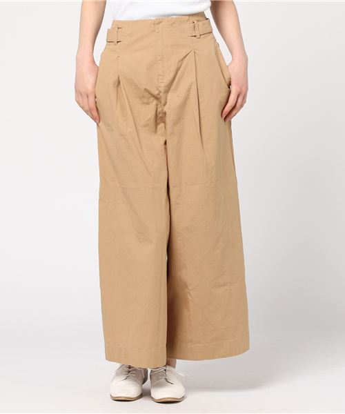 POU DOU DOU（プードゥドゥ）の「ウェザータックワイドパンツ（その他パンツ・レディース・ベージュ/オレンジ/ネイビー・3）」の7枚目の写真