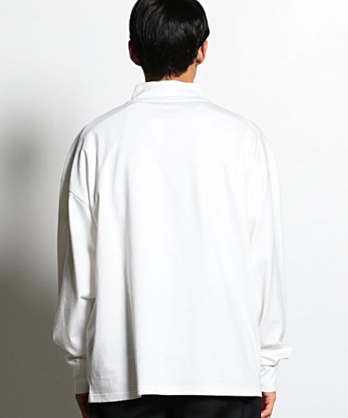 EN ROUTE（アンルート）の「オーバーサイズモックネックプルオーバ◆（Tシャツ/カットソー・メンズ・オフホワイト/オリーブ/ネイビー・2/1/3）」の17枚目の写真