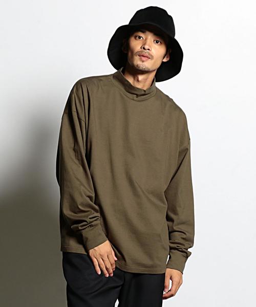 EN ROUTE（アンルート）の「オーバーサイズモックネックプルオーバ◆（Tシャツ/カットソー・メンズ・オフホワイト/オリーブ/ネイビー・2/1/3）」の11枚目の写真