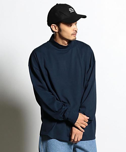 EN ROUTE（アンルート）の「オーバーサイズモックネックプルオーバ◆（Tシャツ/カットソー・メンズ・オフホワイト/オリーブ/ネイビー・2/1/3）」の14枚目の写真