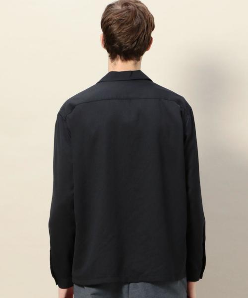 BEAUTY&YOUTH UNITED ARROWS（ビューティーアンドユースユナイテッドアローズ）の「BY ウーステッド ワイドフォルム シャツ ◆（シャツ/ブラウス・メンズ・ネイビー/ダークグリーン/ライトグレー・X-LARGE/LARGE/MEDIUM/SMALL）」の5枚目の写真