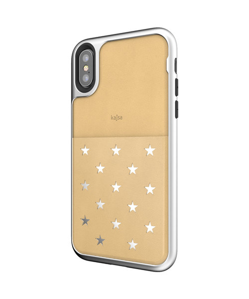 kajsa（カイサ）の「〈Kajsa/カイサ〉Polka Star Pocket Backcase/ポルカスターポケット バックケース（スマホケース/カバー・レディース・スカイブルー/ブラック/ベージュ/ピンク/ゴールド/ダークブルー/パープル/バーガンディー/マジェンタ/シルバー・XS/MAX）」の17枚目の写真
