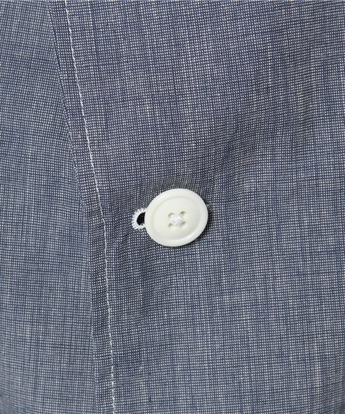 Sanca（サンカ）の「Sanca/INDIGO LINEN CANVAS PEAKED JACKET（テーラードジャケット・メンズ・ブラウン/インディゴブルー・3/2/1）」の7枚目の写真