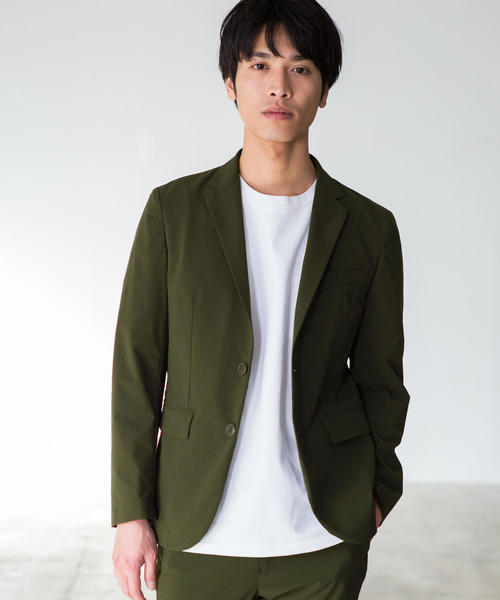 green label relaxing（グリーンレーベルリラクシング）の「CM WDG ストレッチ 2B M69 ジャケット ◆（テーラードジャケット・メンズ・ブラック/オリーブ/ネイビー・L/S/XL/M）」の2枚目の写真