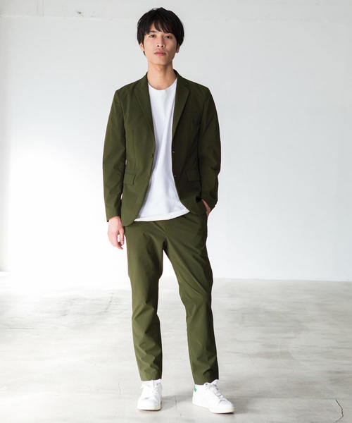 green label relaxing（グリーンレーベルリラクシング）の「CM WDG ストレッチ 2B M69 ジャケット ◆（テーラードジャケット・メンズ・ブラック/オリーブ/ネイビー・L/S/XL/M）」の17枚目の写真
