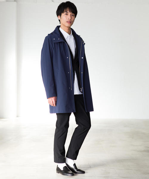 【ゆか】グリーンレーベルリラクシング ジャケット パンツ ネイビー green label relaxing（グリーンレーベルリラクシング）の「ワイド