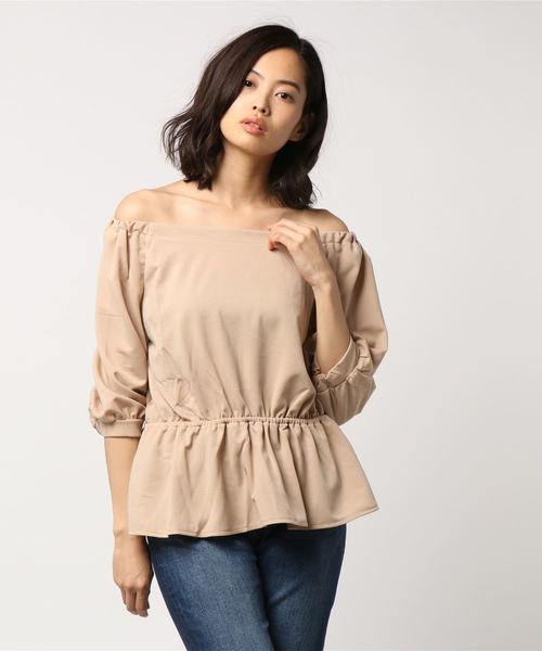 KOBE LETTUCE（コウベレタス）の「お手入れ簡単♪オトナの高見え「Tブラウス」♪[スキッパー/バルーン/フレアスリーブ]選べる3typeブラウス/レディーストップス[C3128]神戸レタス（シャツ/ブラウス・レディース・ホワイト系その他/ベージュ系その他/ピンク系その他/レッド系その他/パープル系その他/グリーン系その他/グレー系その他/イエロー系その他/ブルー系その他/ブラック系その他/ホワイト系その他2/ベージュ系その他2/ピンク系その他2/レッド系その他2/パープル系その他2/グリーン系その他2/グレー系その他2/イエロー系その他2/ブルー系その他2/ブラック系その他2/ホワイト系その他3/ベージュ系その他3/ピンク系その他3/レッド系その他3/パープル系その他3/グリーン系その他3/グレー系その他3/イエロー系その他3/ブルー系その他3/ブラック系その他3・FREE）」の12枚目の写真