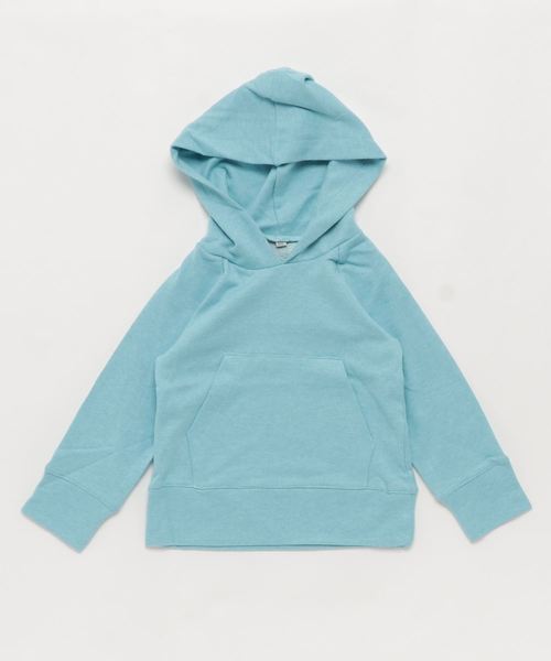 MANGROVE(マングローブ)の「【MANGROVE KIDS】裏毛スウェットプルオーバーパーカー(パーカー・キッズ・ブラック/グリーン系カモフラージュ/杢グレー/オリーブ/ネイビー/グレー系カモフラージュ/ホワイト/ピンク/ブラウン系カモフラージュ/トップグレー/チェリーピンク/ブルー/パープル/ホワイト×ネイビー/ベージュ/ホワイト×ブラック/ホワイト×ピンク/ブラック×ホワイト/ホワイト×ブルー/ライトピンク/ヘザーグレー/サーモンピンク/ワインレッド・100/120/110/130/150/140)」の3枚目の写真