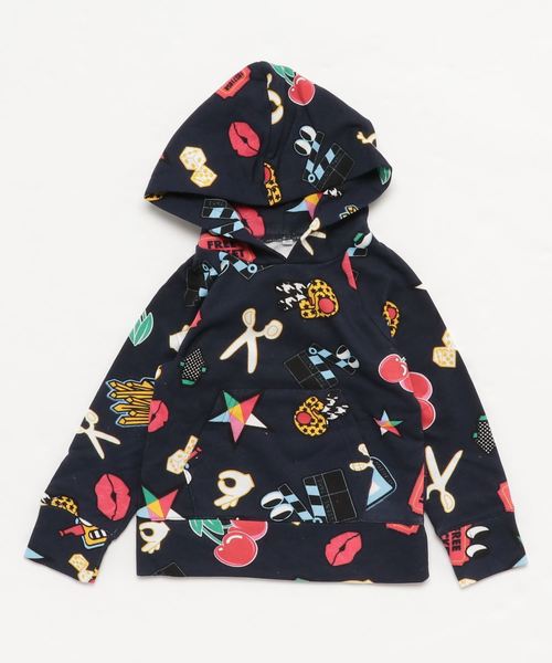 MANGROVE(マングローブ)の「【MANGROVE KIDS】裏毛スウェットプルオーバーパーカー(パーカー・キッズ・ブラック/グリーン系カモフラージュ/杢グレー/オリーブ/ネイビー/グレー系カモフラージュ/ホワイト/ピンク/ブラウン系カモフラージュ/トップグレー/チェリーピンク/ブルー/パープル/ホワイト×ネイビー/ベージュ/ホワイト×ブラック/ホワイト×ピンク/ブラック×ホワイト/ホワイト×ブルー/ライトピンク/ヘザーグレー/サーモンピンク/ワインレッド・100/120/110/130/150/140)」の1枚目の写真